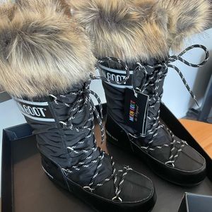 Moon Boot Waterproof Faux Fur Snow Boots